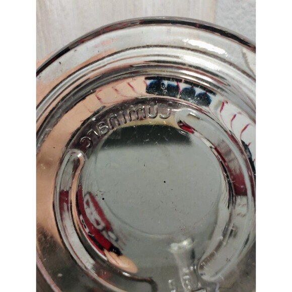 Vintage Luminarc Santa Holiday Winter Glass Mug Cup - Picture 2 of 9